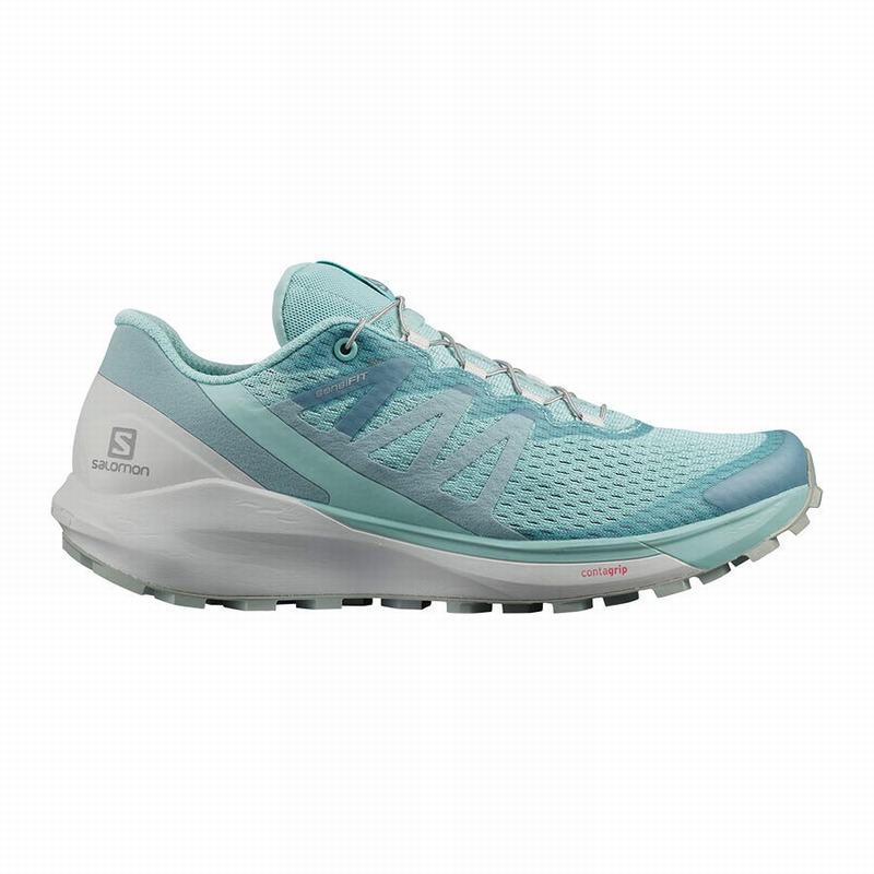 Salomon Singapore Womens Running Shoes - SENSE RIDE 4 Turquoise | 20876-QSPL